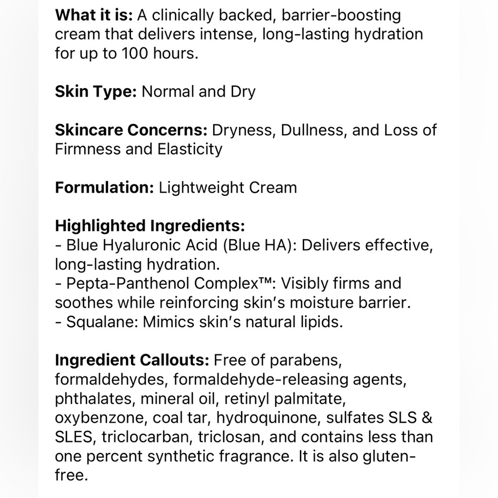 Laneige Water Bank Blue Hyaluronic Cream Moisturizer NWT - Picture 5 of 8